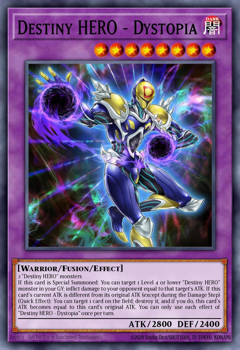 Destiny HERO - Dystopia — Legendary Hero Decks Yu-Gi-Oh! card by KAZUKI TAKAHASHI