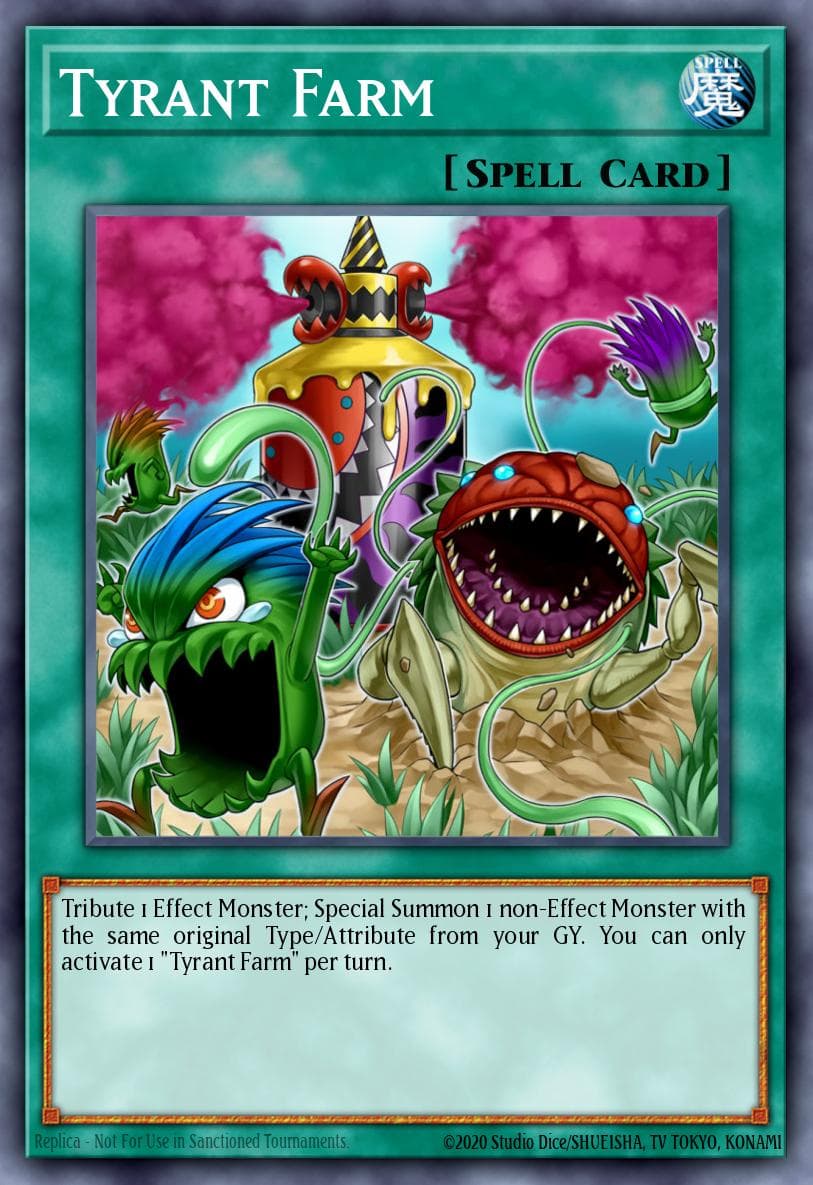 Tyrant Farm — Chaos Impact Yu-Gi-Oh! card by KAZUKI TAKAHASHI