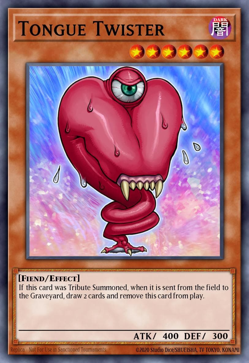 Tongue Twister — Gladiator's Assault Yu-Gi-Oh! card by KAZUKI TAKAHASHI