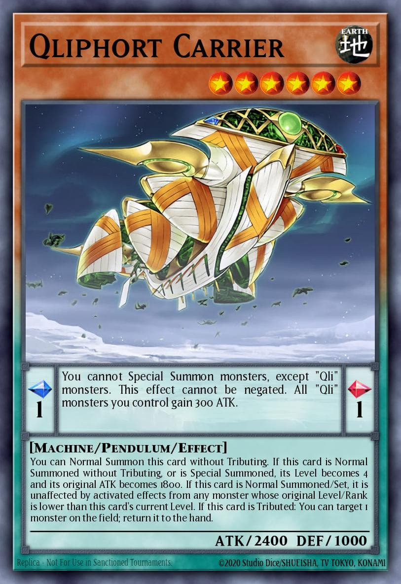 Qliphort Carrier — The New Challengers Yu-Gi-Oh! card by KAZUKI TAKAHASHI