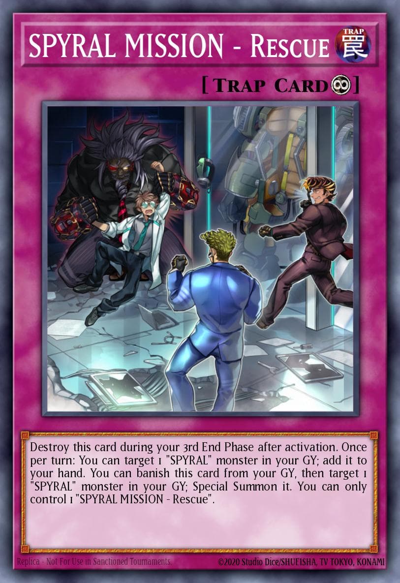 SPYRAL MISSION - Rescue — Maximum Crisis Yu-Gi-Oh! card by KAZUKI TAKAHASHI