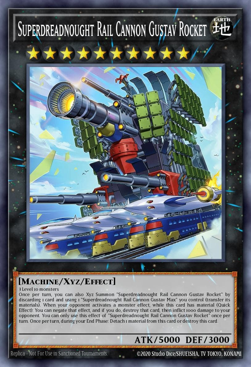 Superdreadnought Rail Cannon Gustav Rocket — ygo-unknown