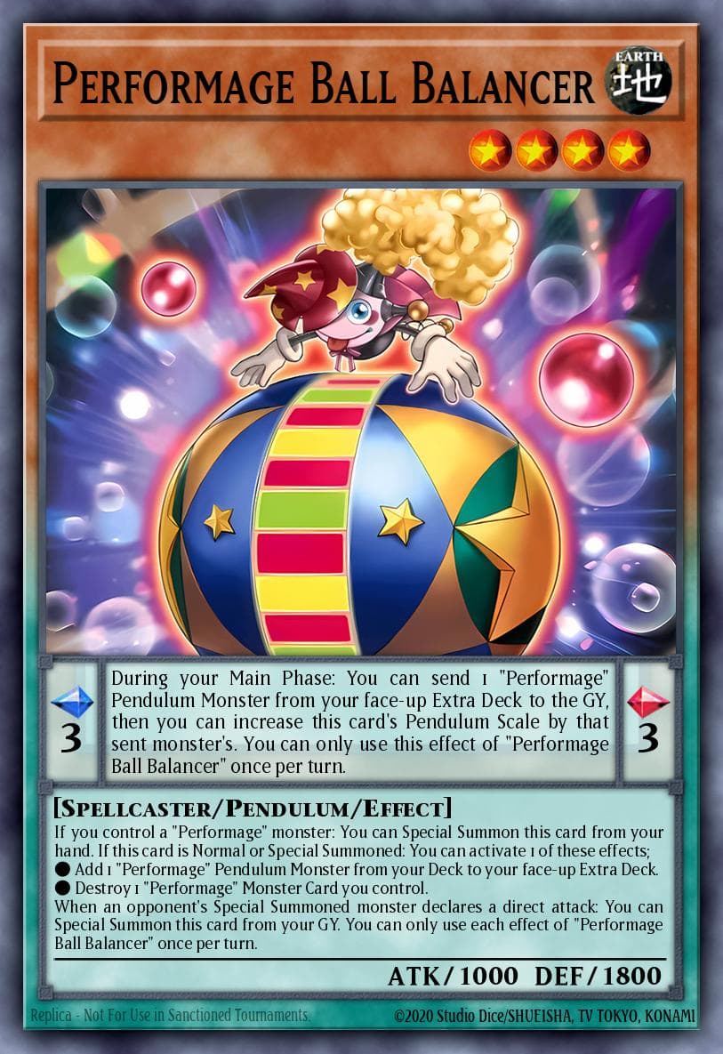 Performage Ball Balancer — Rage of the Abyss Yu-Gi-Oh! card by Unknown