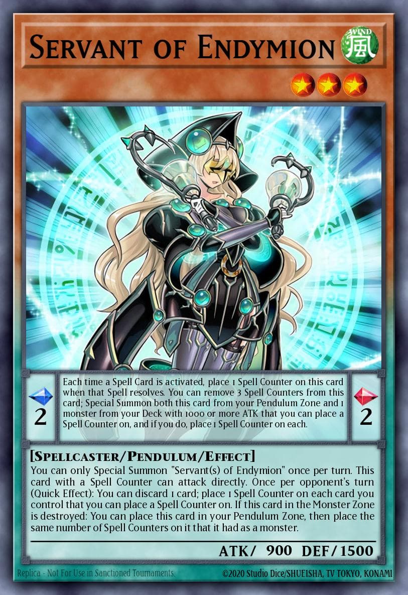 Servant of Endymion — Structure Deck: Order of the Spellcasters Yu-Gi-Oh! card by KAZUKI TAKAHASHI