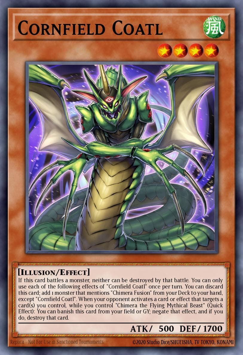 Cornfield Coatl — Duelist Nexus Yu-Gi-Oh! card by DUEL-EN005