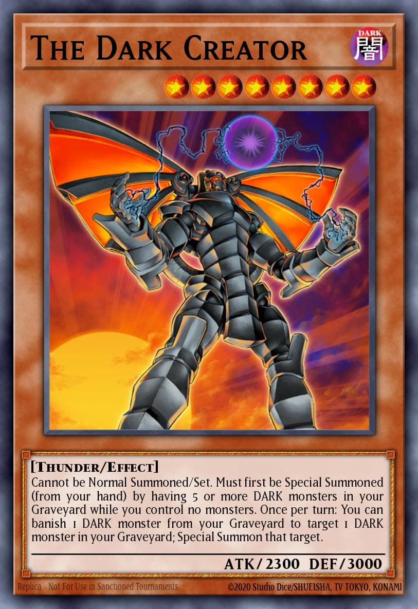 The Dark Creator — Raging Battle SE Yu-Gi-Oh! card by Katsuya