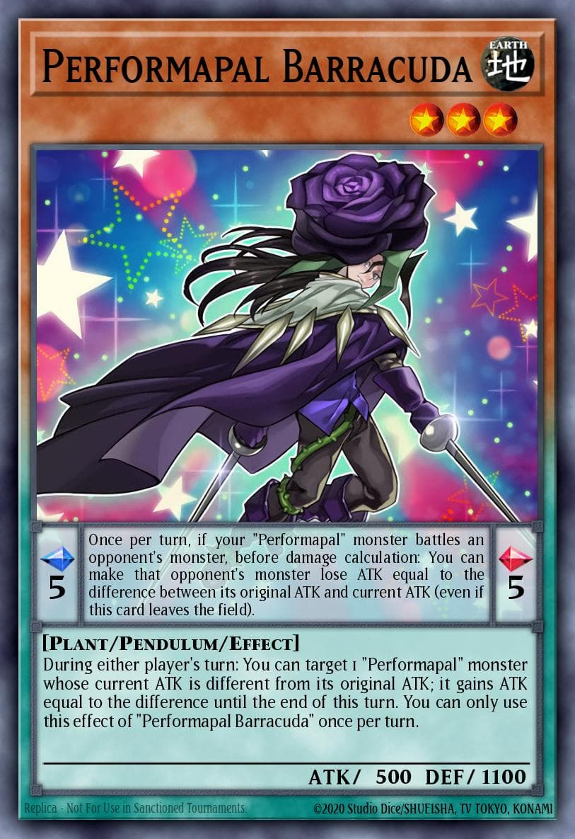 Performapal Barracuda — Duelist Pack: Dimensional Guardians Yu-Gi-Oh! card by KAZUKI TAKAHASHI