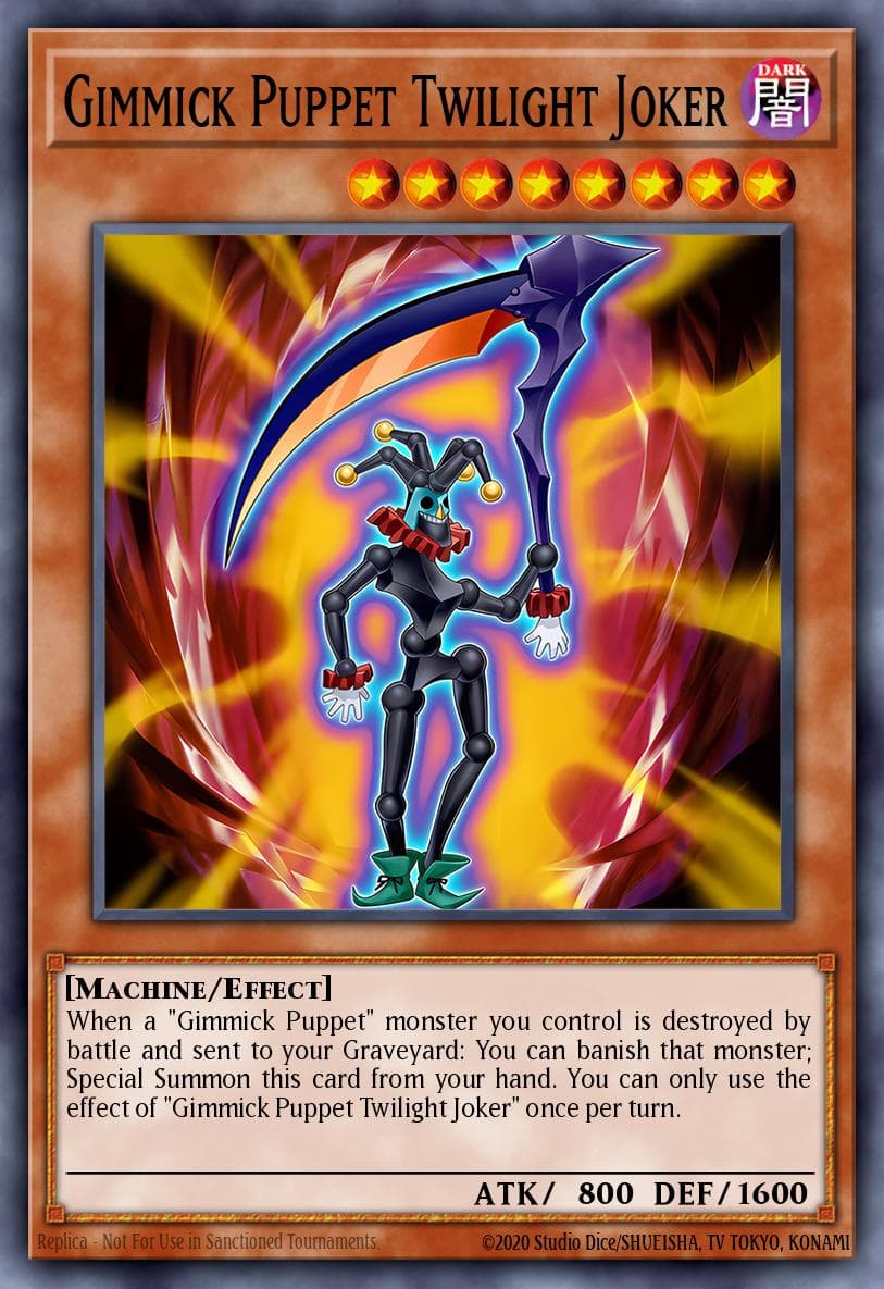Gimmick Puppet Twilight Joker — Number Hunters Yu-Gi-Oh! card by KAZUKI TAKAHASHI