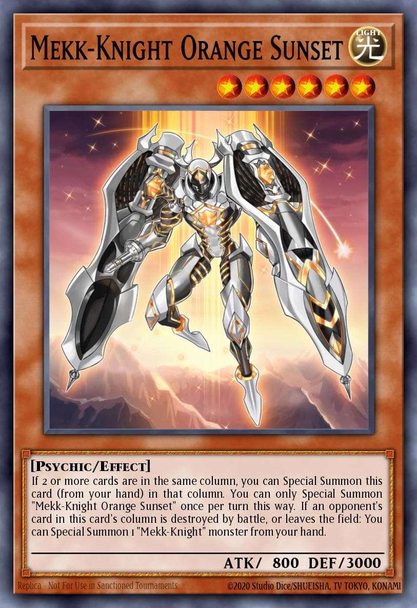 Mekk-Knight Orange Sunset — 2018 Mega-Tin Mega Pack