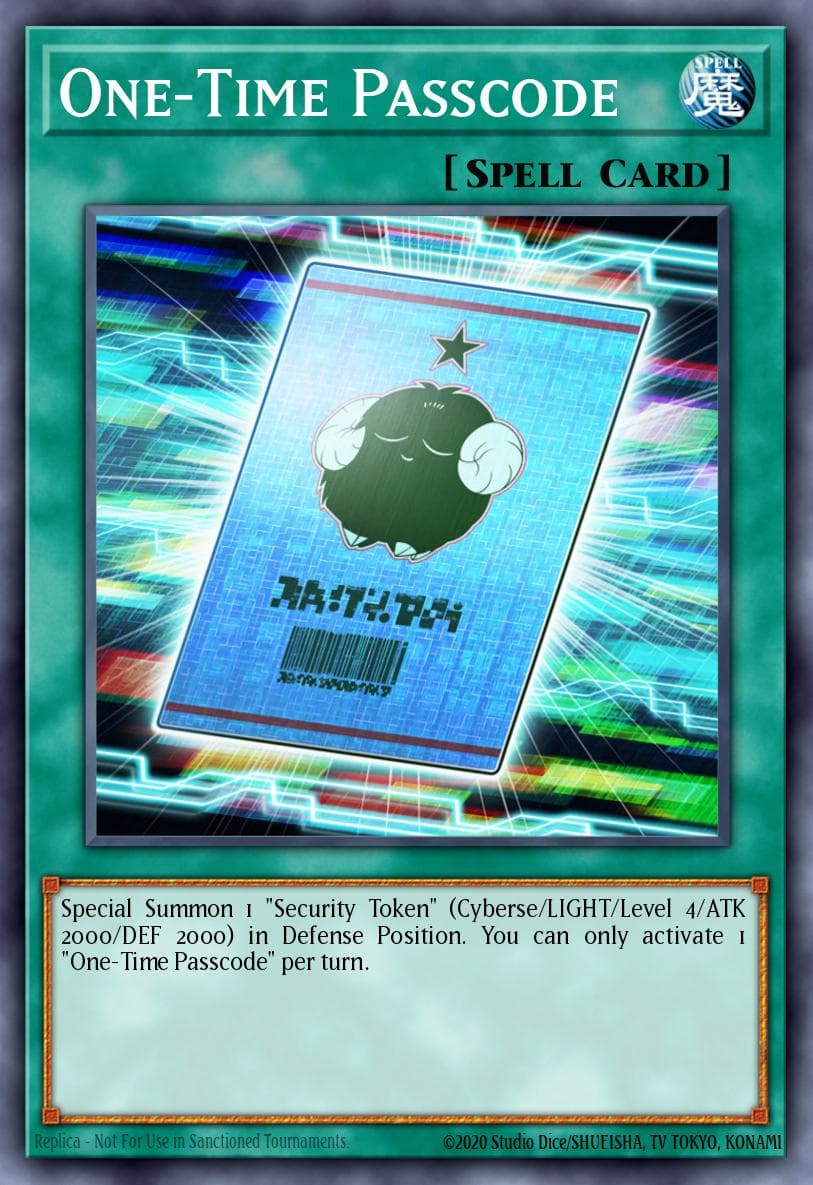 One-Time Passcode — Yu-Gi-Oh! card