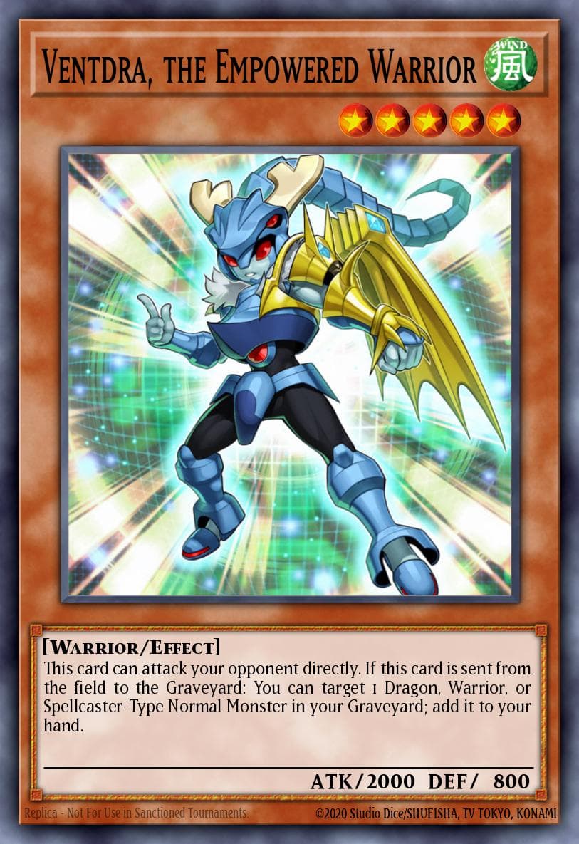 Ventdra, the Empowered Warrior — Super Starter: Space-Time Showdown Yu-Gi-Oh! card by KAZUKI TAKAHASHI