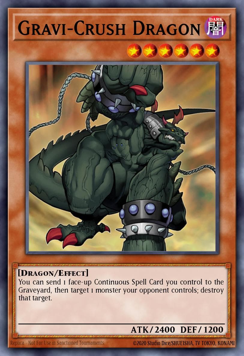 Gravi-Crush Dragon — Force of the Breaker Yu-Gi-Oh! card by KAZUKI TAKAHASHI