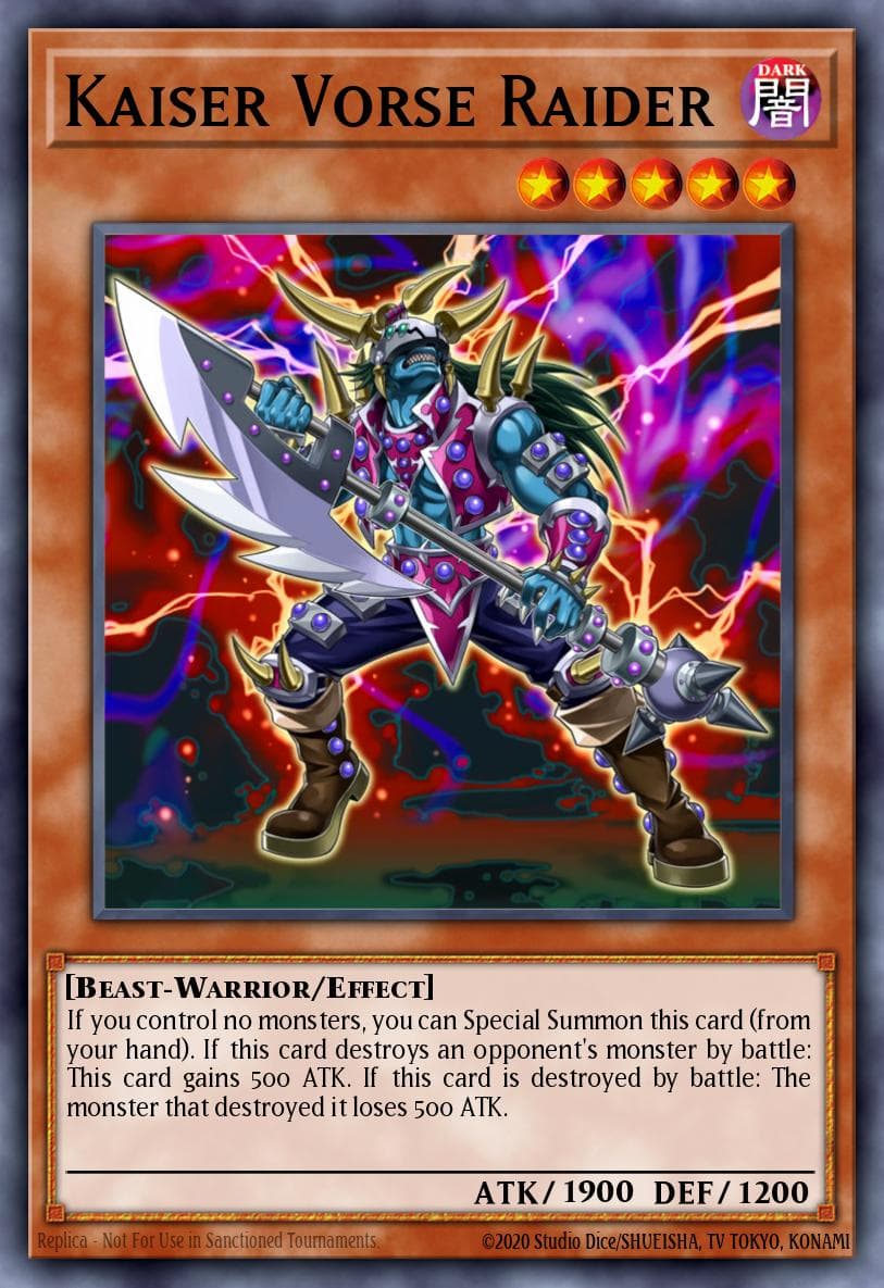 Kaiser Vorse Raider — The Dark Side of Dimensions Movie Pack: Gold Edition Yu-Gi-Oh! card by KAZUKI TAKAHASHI