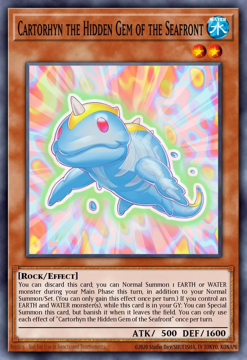 Cartorhyn the Hidden Gem of the Seafront — 25th Anniversary Tin: Dueling Heroes Mega Pack Yu-Gi-Oh! card by Studio Dice/SHUEISHA, TV TOKYO, KONAMI