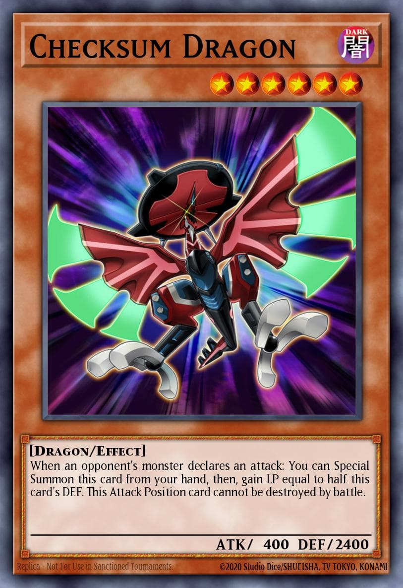 Checksum Dragon — Structure Deck: Rokket Revolt Yu-Gi-Oh! card by KAZUKI TAKAHASHI