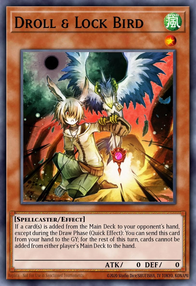 Droll & Lock Bird — Yu-Gi-Oh! card