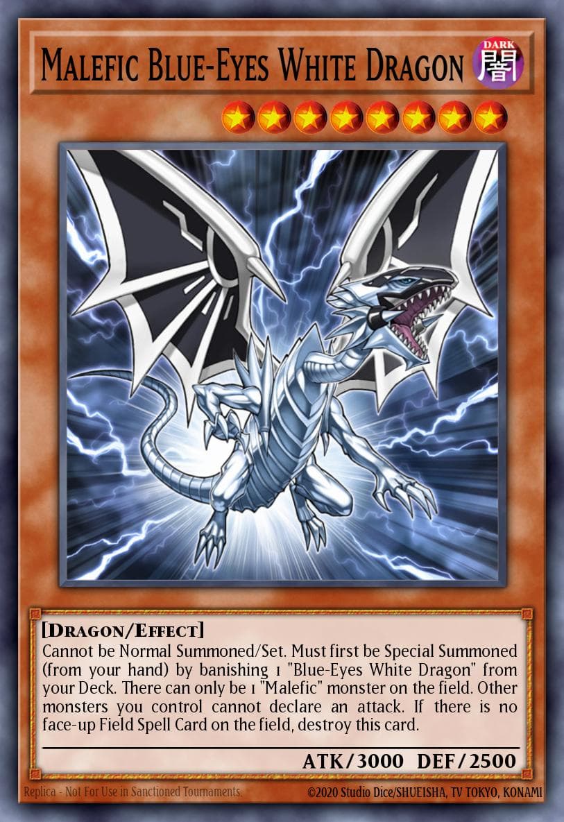 Malefic Blue-Eyes White Dragon — Yu-Gi-Oh! card