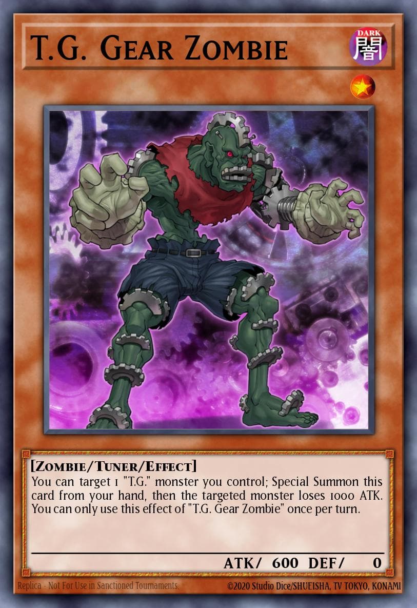 T.G. Gear Zombie — Battles of Legend: Hero's Revenge Yu-Gi-Oh! card by KAZUKI TAKAHASHI