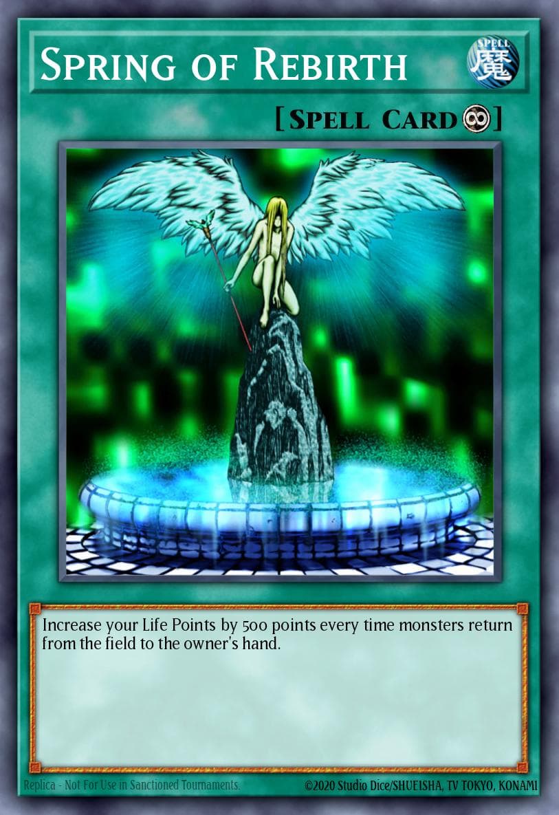 Spring of Rebirth — Legacy of Darkness Yu-Gi-Oh! card by KAZUKI TAKAHASHI