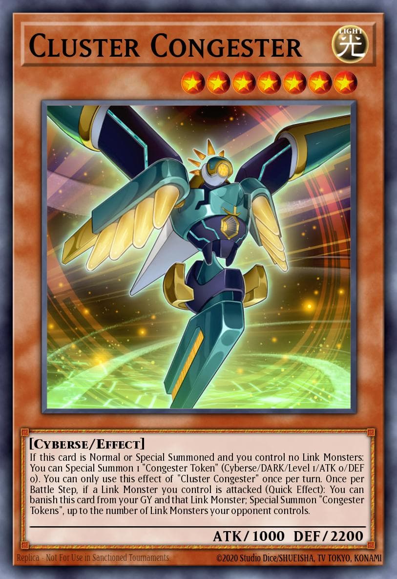 Cluster Congester — Cybernetic Horizon Yu-Gi-Oh! card by KAZUKI TAKAHASHI