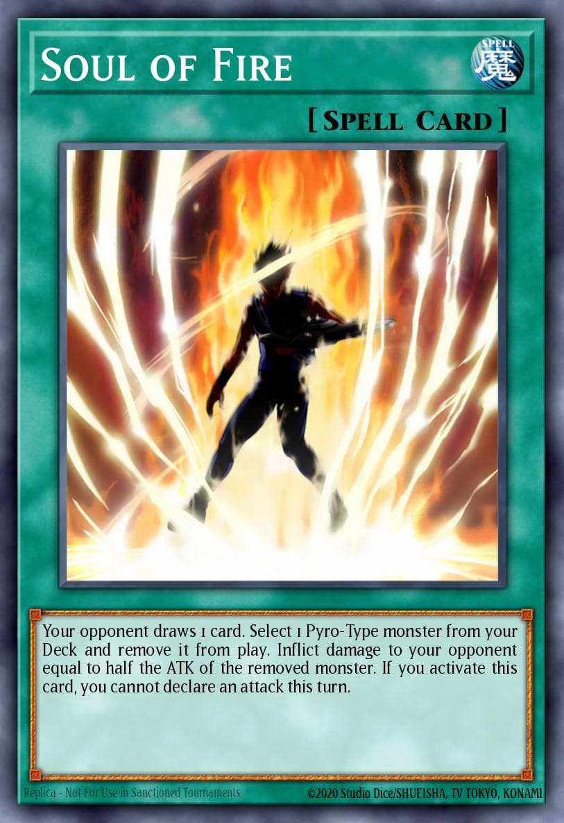Soul of Fire — Force of the Breaker Yu-Gi-Oh! card by KAZUKI TAKAHASHI