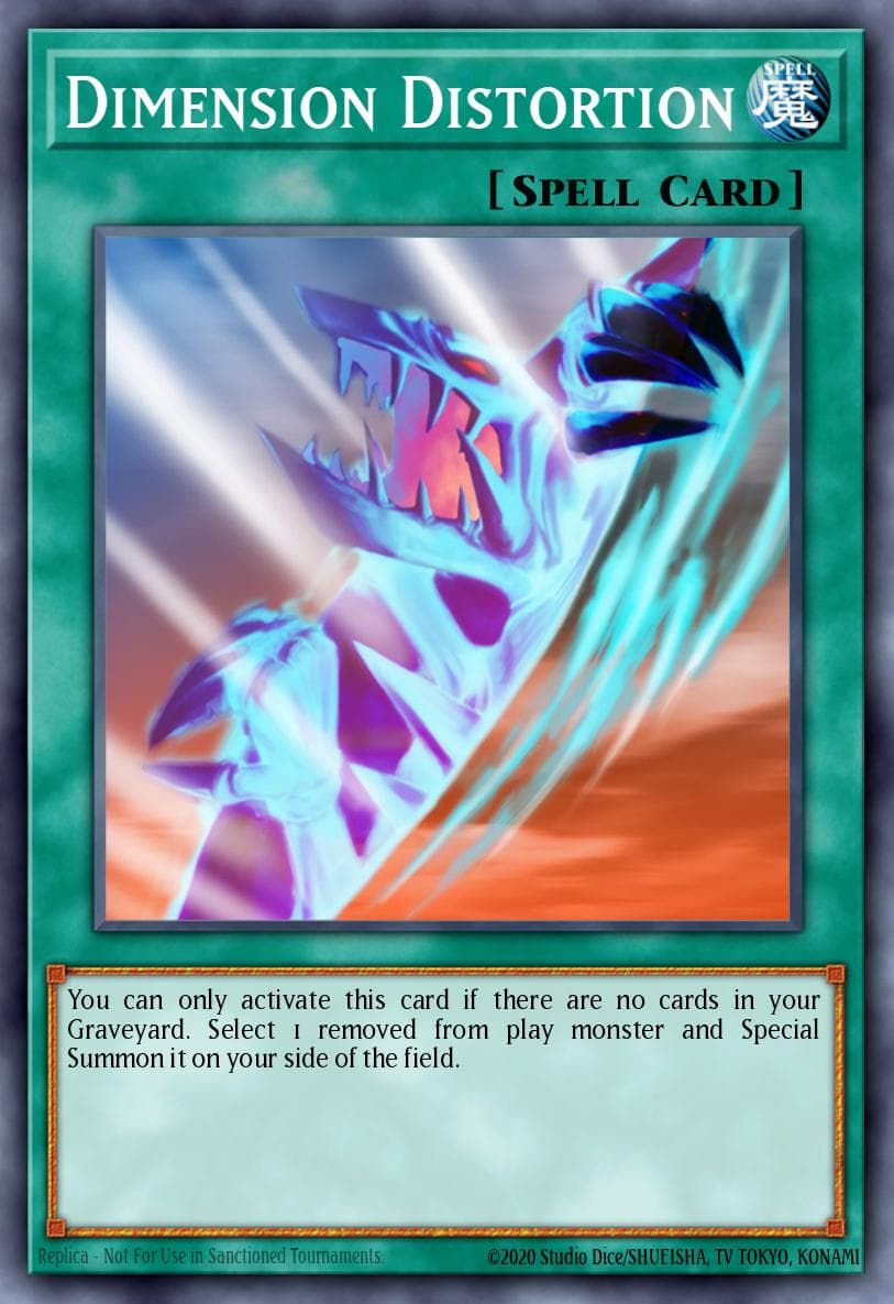 Dimension Distortion — Dark Revelation Volume 2 Yu-Gi-Oh! card by KAZUKI TAKAHASHI