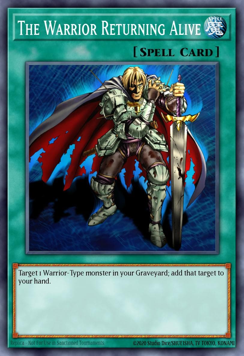 The Warrior Returning Alive — Structure Deck: Samurai Warlords Yu-Gi-Oh! card by T. Tagami