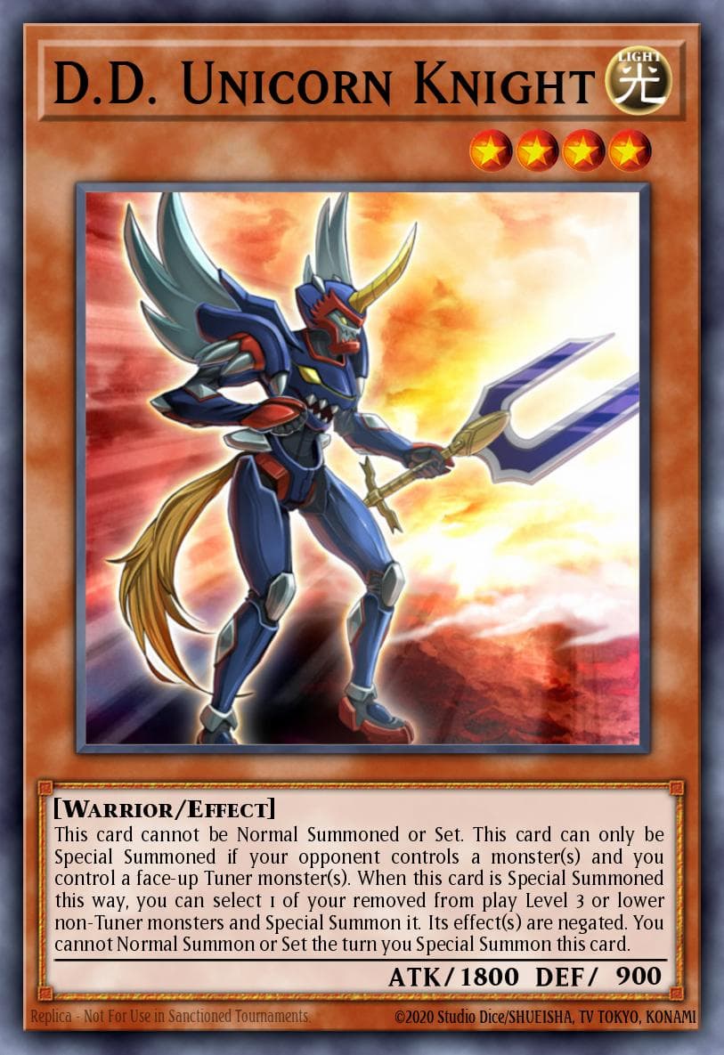 D.D. Unicorn Knight — Duelist Revolution Yu-Gi-Oh! card by KAZUKI TAKAHASHI