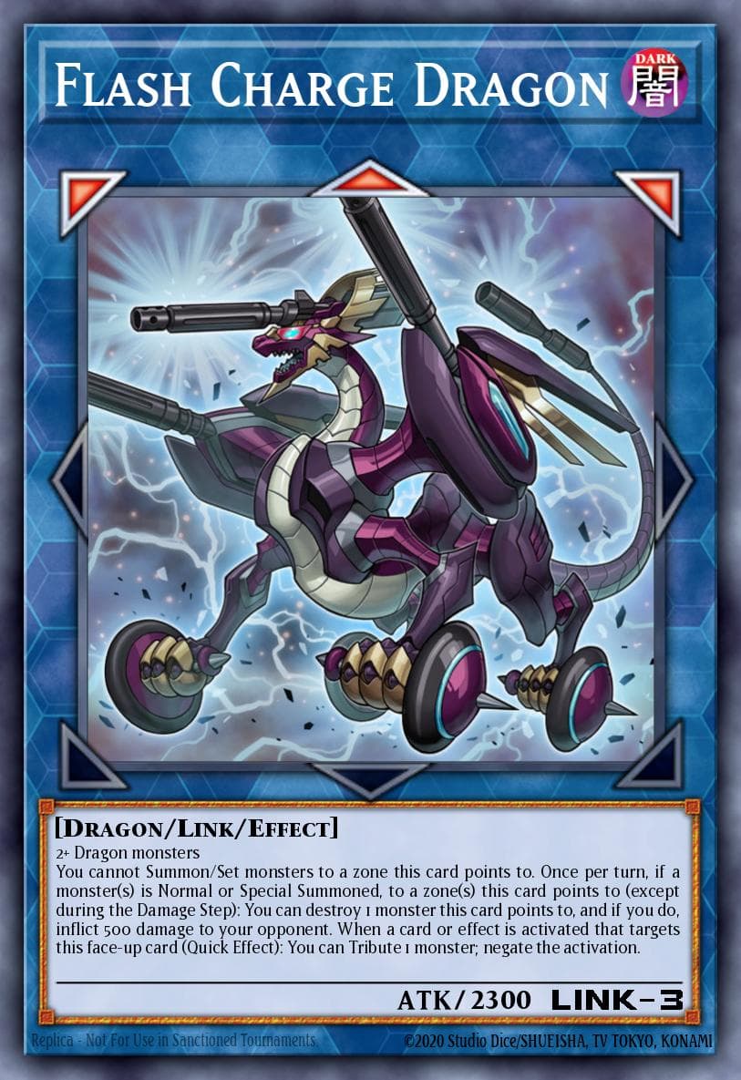 Flash Charge Dragon — Battles of Legend: Relentless Revenge Yu-Gi-Oh! card by KAZUKI TAKAHASHI