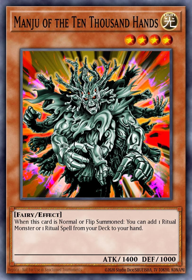 Manju of the Ten Thousand Hands — Ghosts From the Past: The 2nd Haunting Yu-Gi-Oh! card by Konami