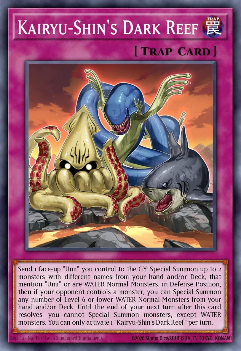 Kairyu-Shin's Dark Reef — Legendary Duelists: Duels From the Deep Yu-Gi-Oh! card by TOEI ANIMATION