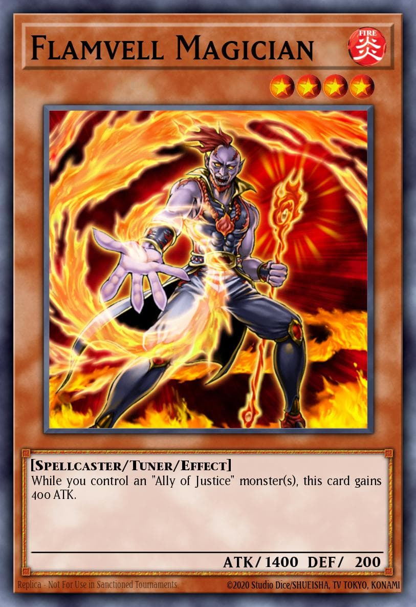 Flamvell Magician — Hidden Arsenal Yu-Gi-Oh! card by KAZUKI TAKAHASHI