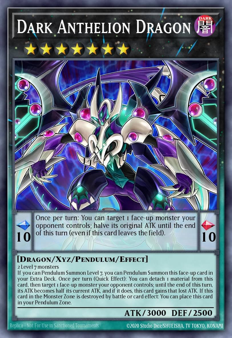 Dark Anthelion Dragon — Duel Overload Yu-Gi-Oh! card by KAZUKI TAKAHASHI