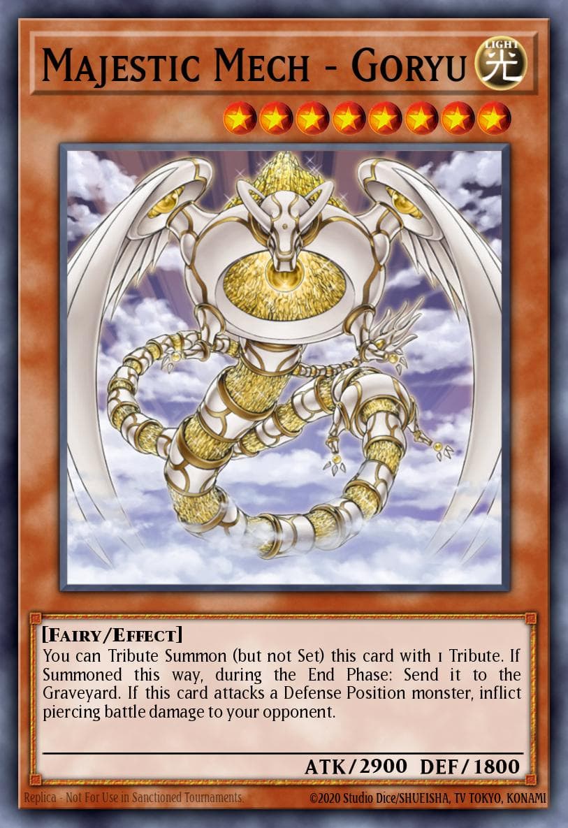 Majestic Mech - Goryu — Enemy of Justice Yu-Gi-Oh! card by KAZUKI TAKAHASHI