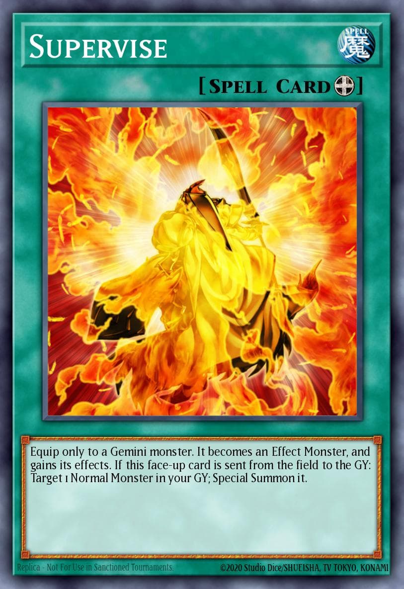 Supervise — Yu-Gi-Oh! card