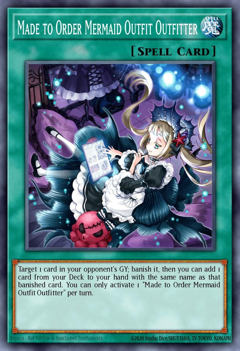Made to Order Mermaid Outfit Outfitter — Photon Hypernova Yu-Gi-Oh! card by Studio Dice/SHUEISHA, TV TOKYO, KONAMI