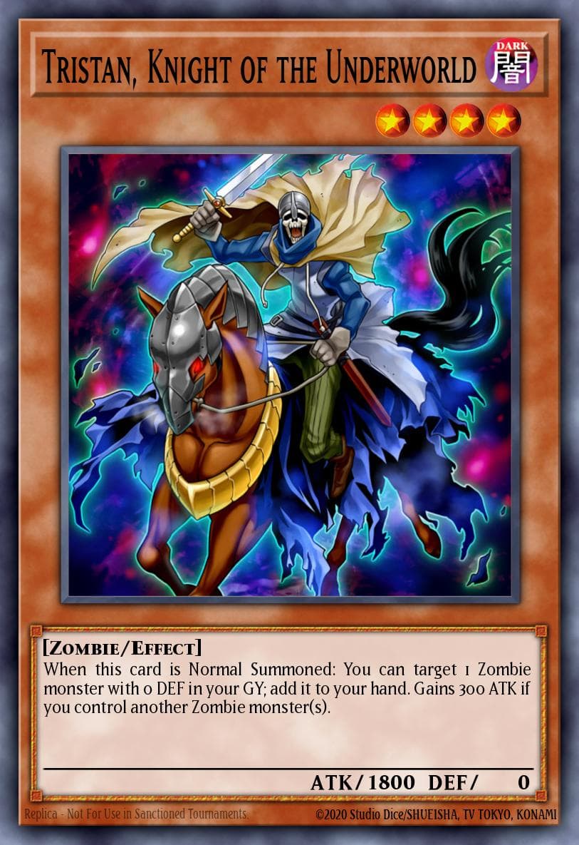 Tristan, Knight of the Underworld — Structure Deck: Zombie Horde Yu-Gi-Oh! card by KAZUKI TAKAHASHI