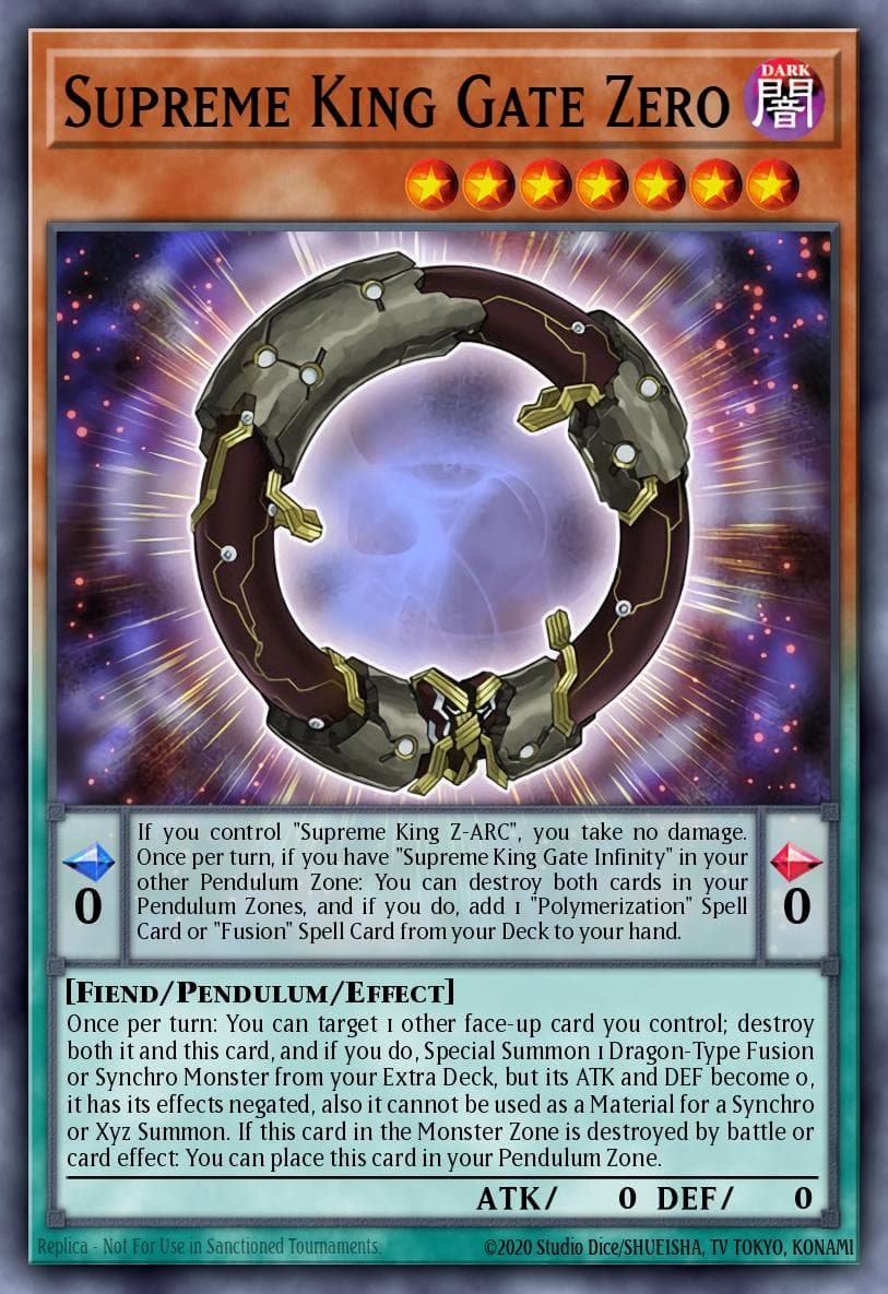 Supreme King Gate Zero — Yu-Gi-Oh! card
