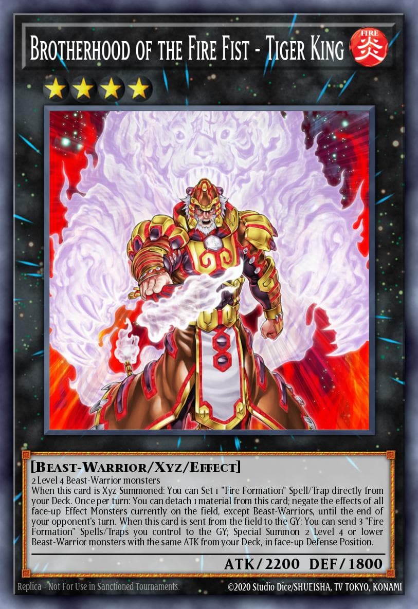 Brotherhood of the Fire Fist - Tiger King — Yu-Gi-Oh! card