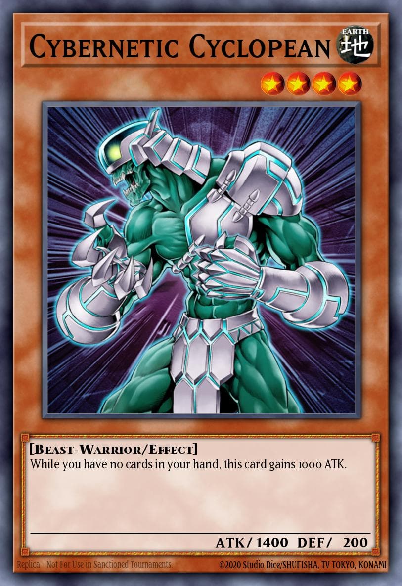Cybernetic Cyclopean — Cybernetic Revolution Yu-Gi-Oh! card by KAZUKI TAKAHASHI