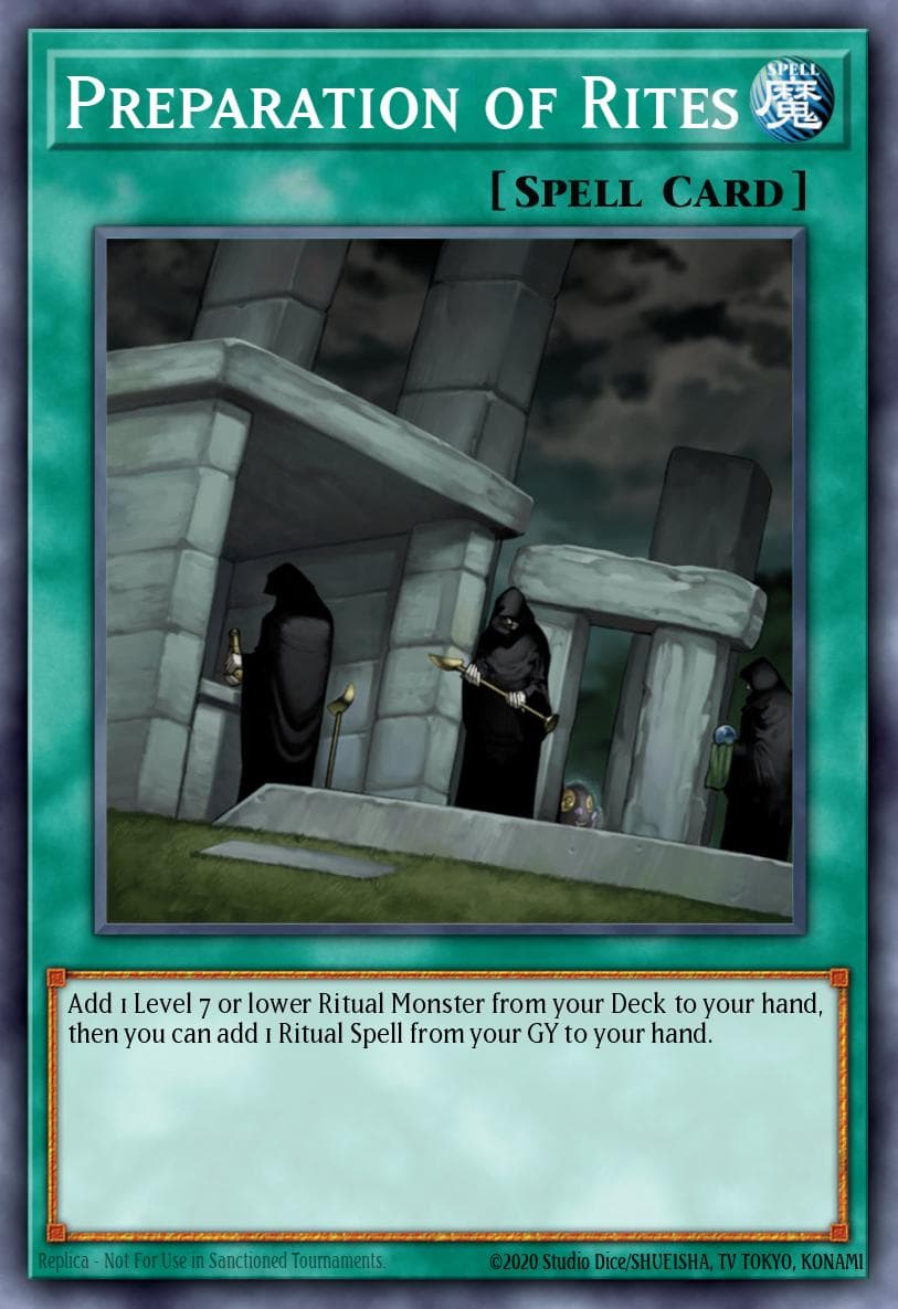 Preparation of Rites — The Secret Forces Yu-Gi-Oh! card by RAIZA