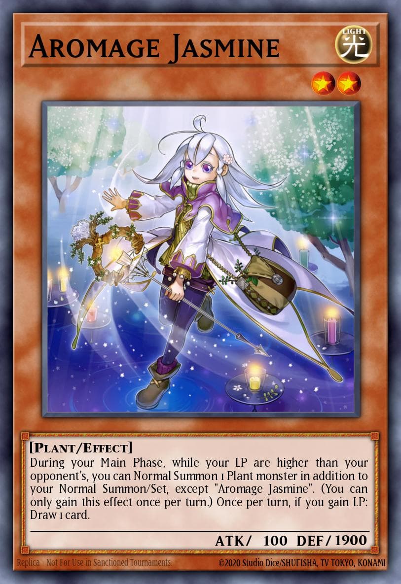 Aromage Jasmine — Clash of Rebellions Yu-Gi-Oh! card by kazu ki takahashi