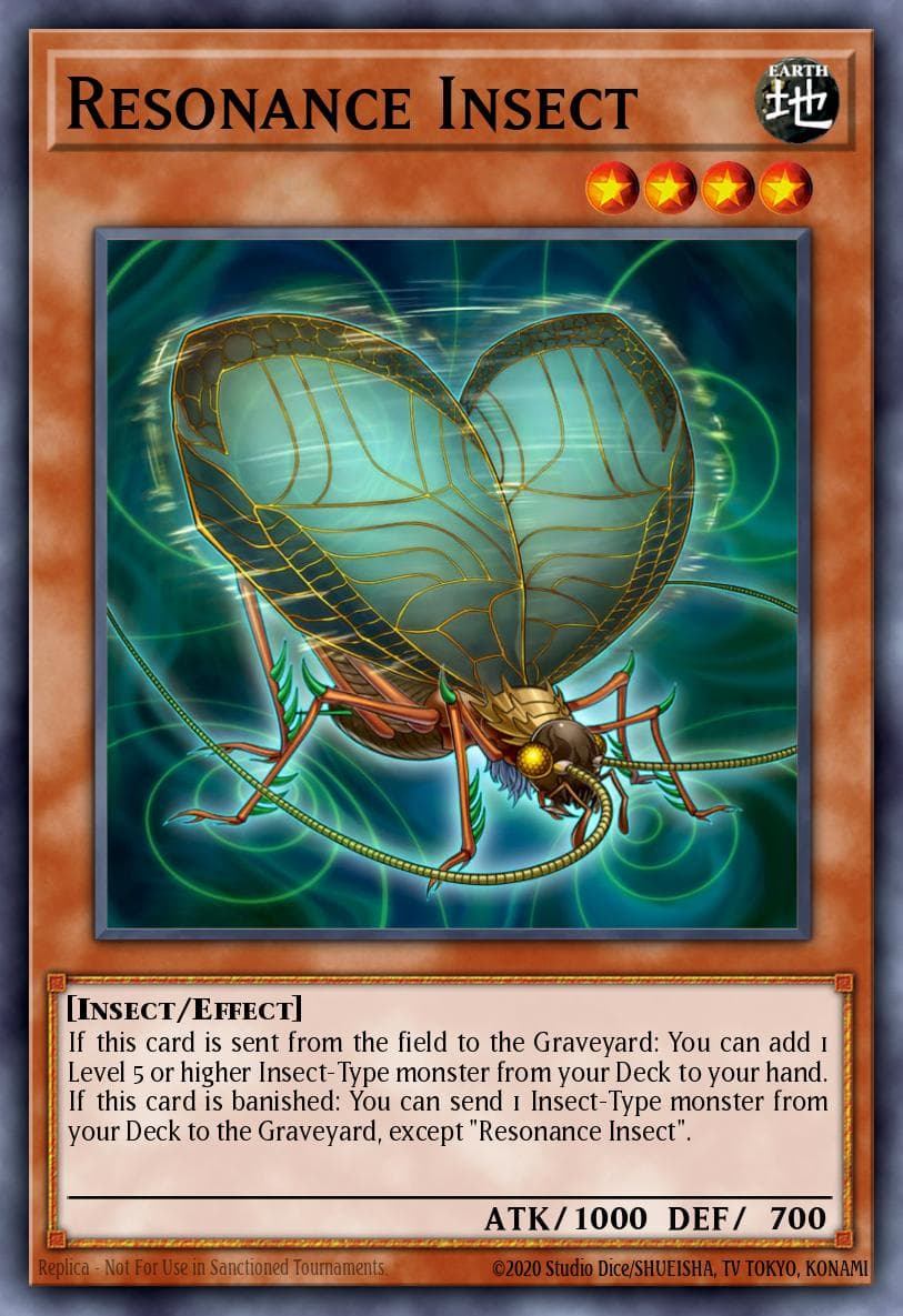 Resonance Insect — Yu-Gi-Oh! card
