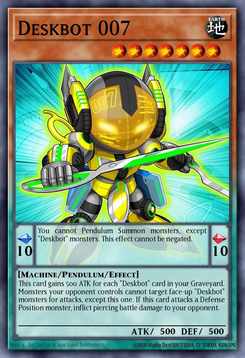 Deskbot 007 — Breakers of Shadow Yu-Gi-Oh! card by NAZAKI TAKASHI