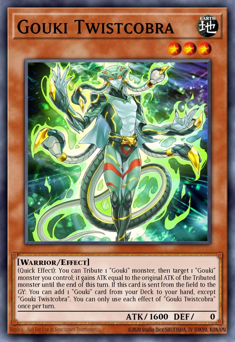 Gouki Twistcobra — Star Pack VRAINS Yu-Gi-Oh! card by KAZUKI TAKAHASHI