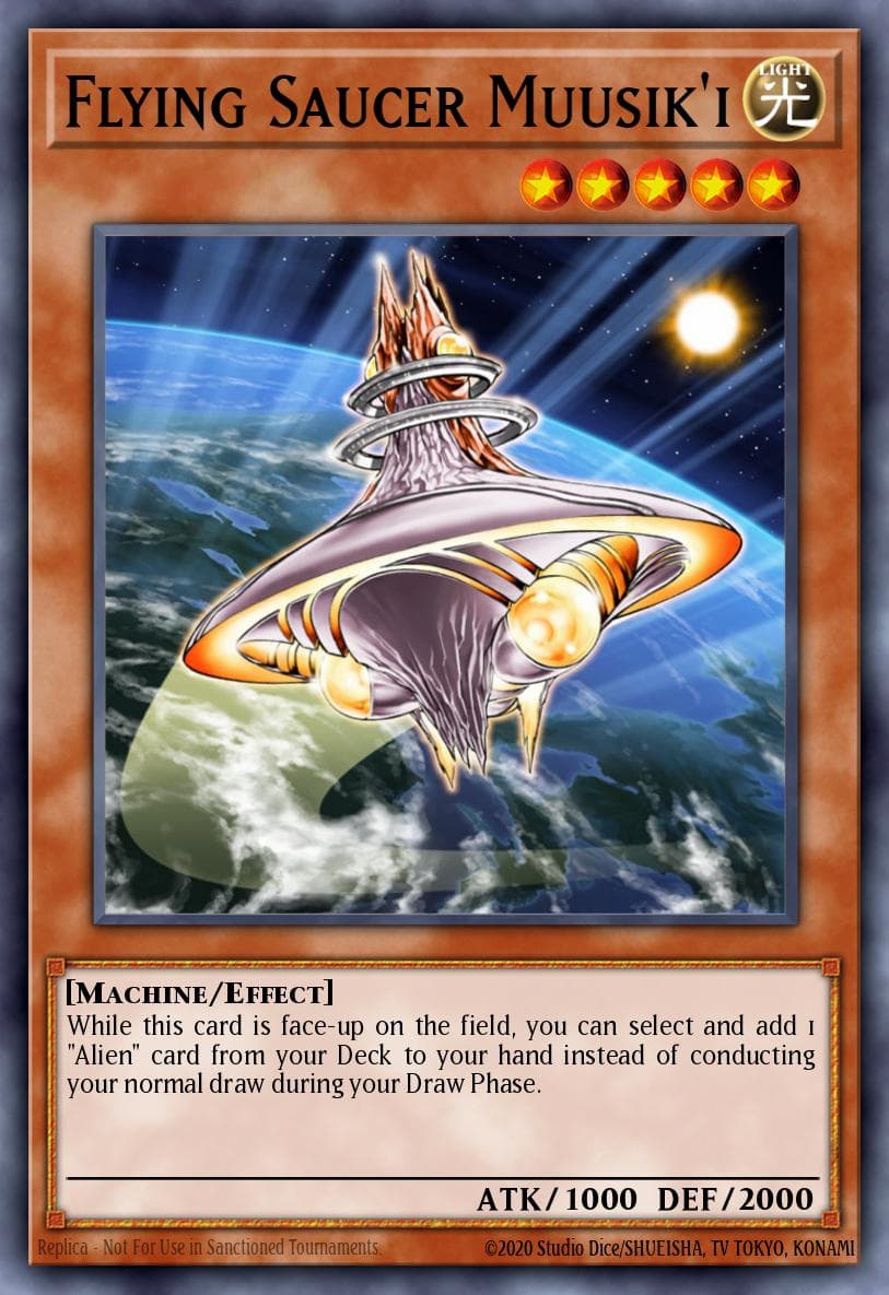 Flying Saucer Muusik'i — Power of the Duelist Yu-Gi-Oh! card by KAZUKI TAKAHASHI