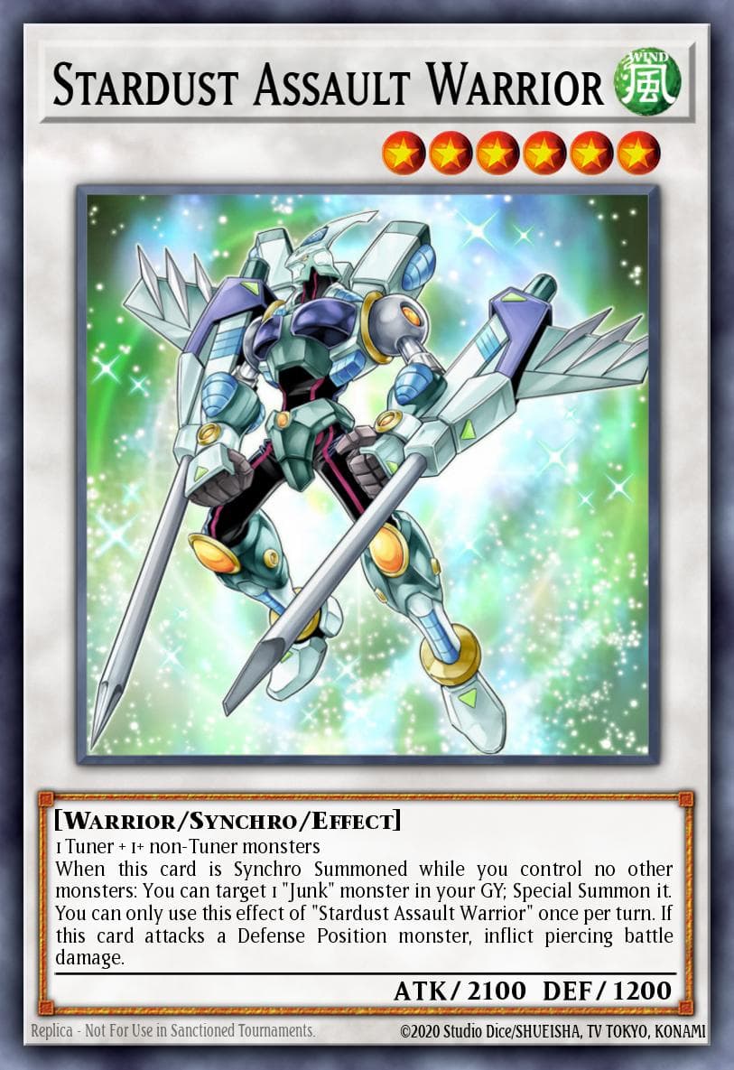 Stardust Assault Warrior — Yu-Gi-Oh! card