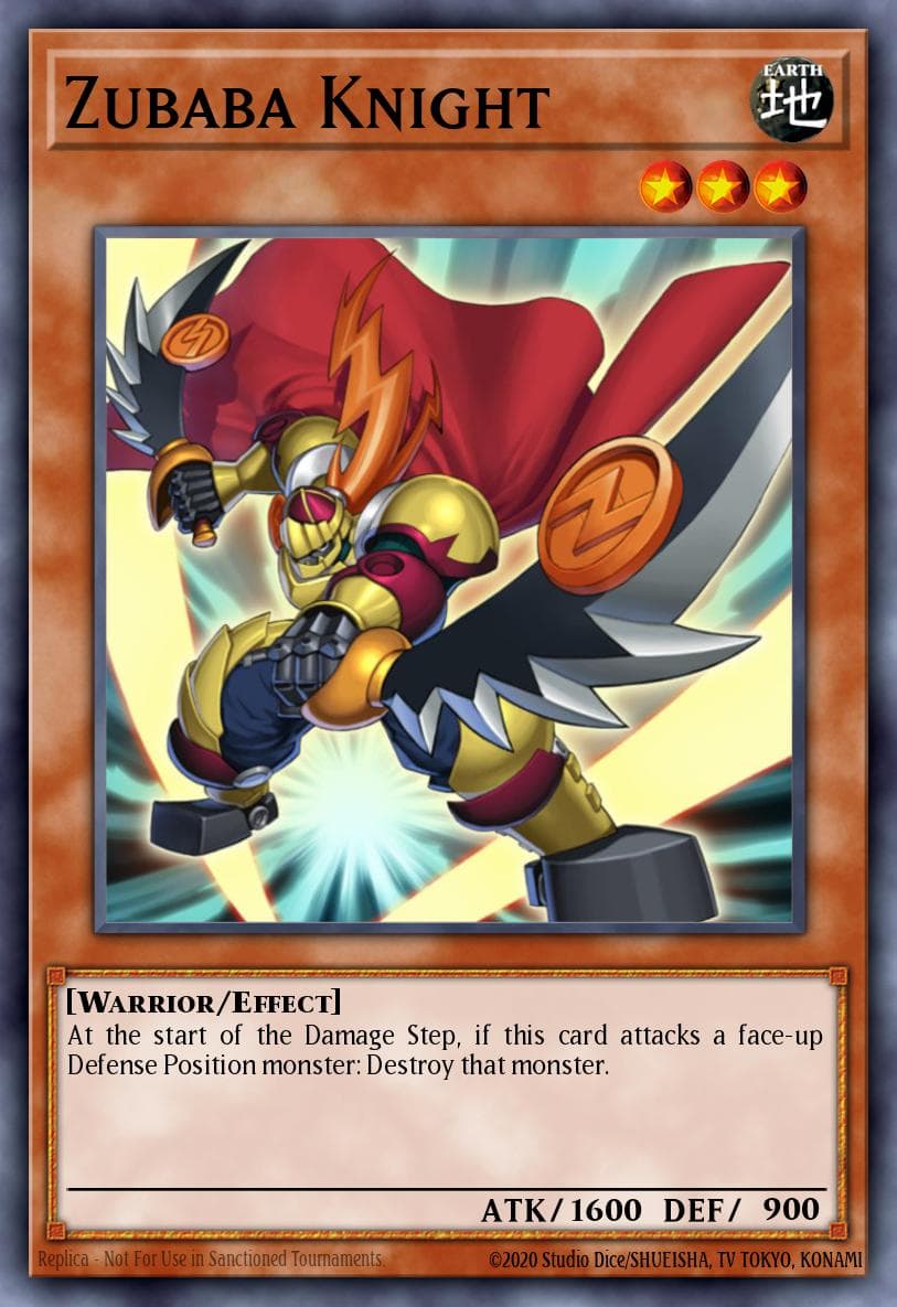 Zubaba Knight — Number Hunters Yu-Gi-Oh! card by KAZUKI TAKAHASHI