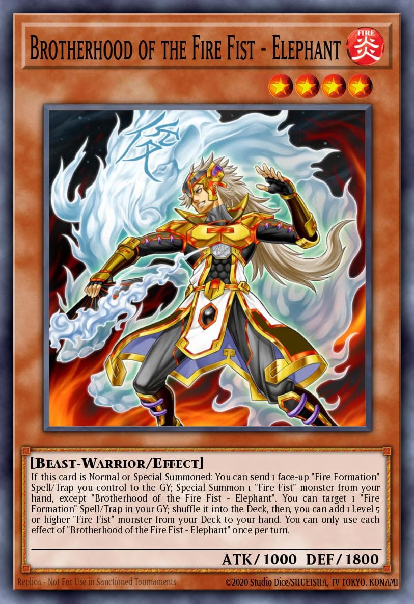 Brotherhood of the Fire Fist - Elephant — Yu-Gi-Oh! card