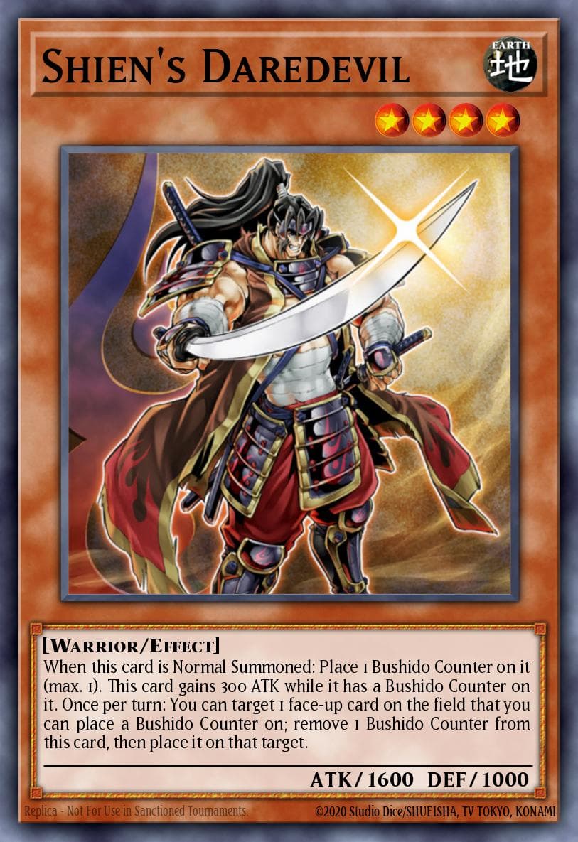 Shien's Daredevil — Structure Deck: Samurai Warlords Yu-Gi-Oh! card by KAZUKI TAKAHASHI